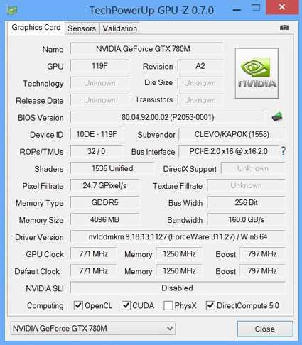 Обзор и тестирование видеокарт NVIDIA GeForce GTX 765M